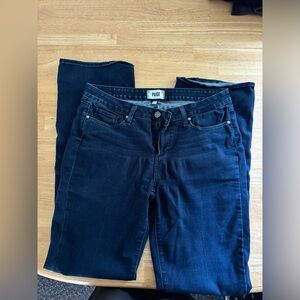 Paige Denim Manhattan Bootcut Jeans Dark Wash